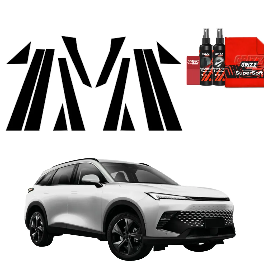 12in1 Schwarze schutzfolie für B-C-Säule - BAIC BEIJING 5 (2023-2026)