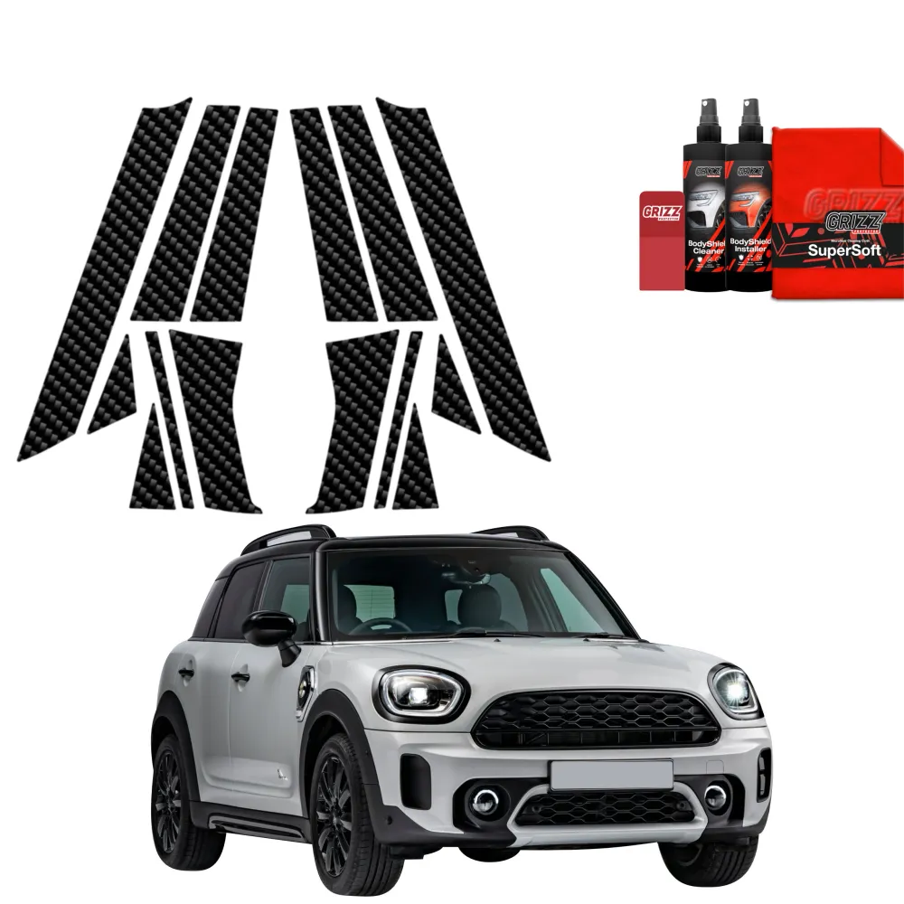 14in1 Kohlenstoff Schutzfolie für -B-C-Säule - Mini Countryman (2023- 2025)