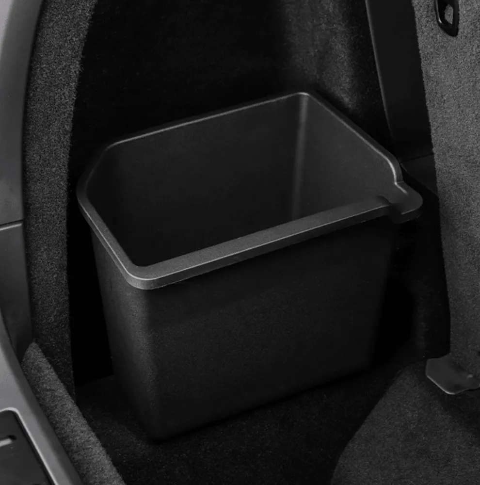 2023+ Tesla Model X Aufbewahrungs-Organizer für die Seite des Kofferraums – praktische Box zur Organisation der Ladung
