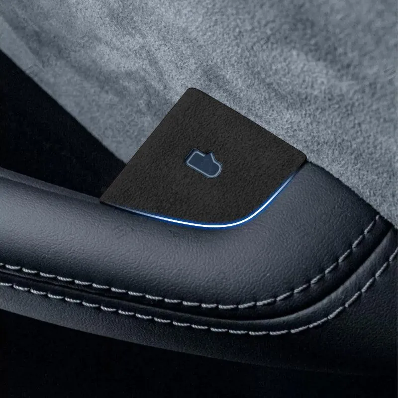 2024+ Model 3 Highland Alcantara-Türknopfschalterabdeckung, 4 Stück Tesla