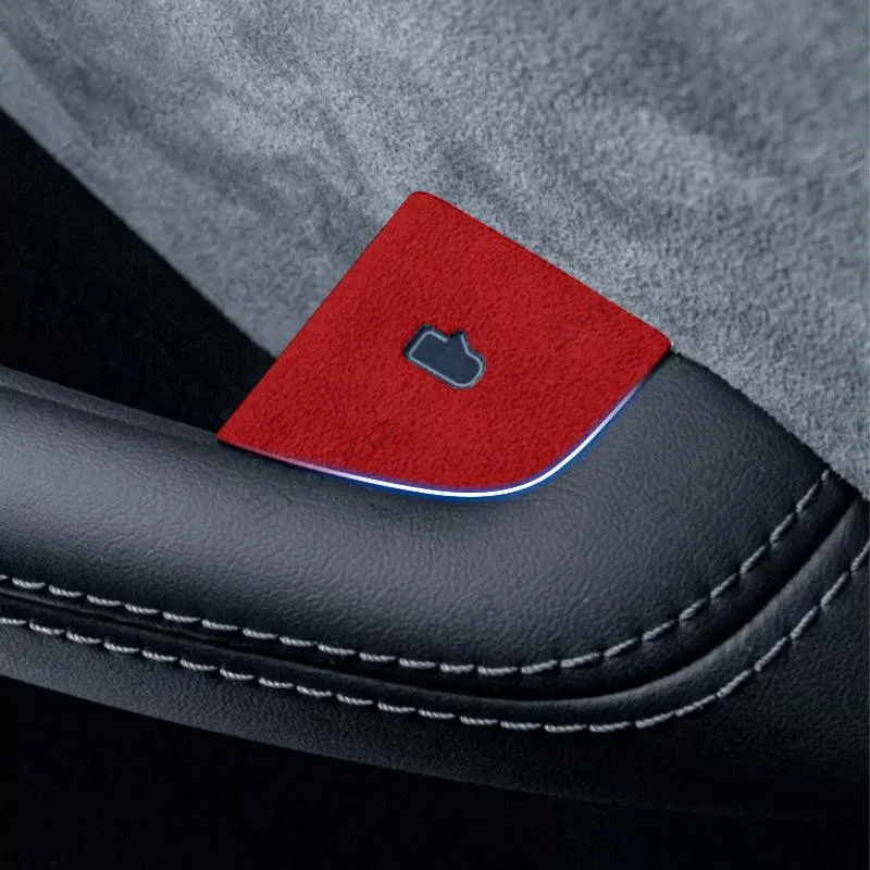 2024+ Model 3 Highland Alcantara-Türknopfschalterabdeckung, 4 Stück Tesla