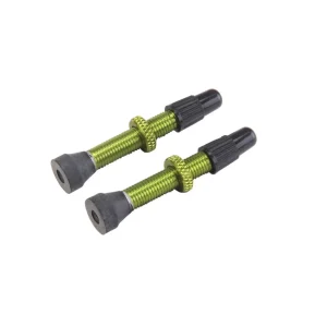 2er-Set Presta-Ventile VAR Aluminium 35 mm Grün