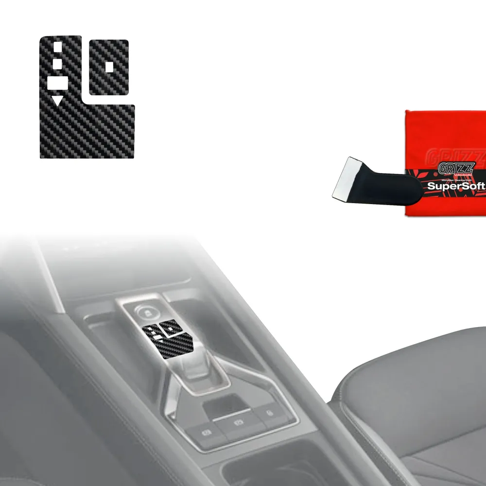 2in1 Schutzfolien für Mittelkonsole - Cupra Formentor Facelift (2024-2026) Carbon Optik Glanz