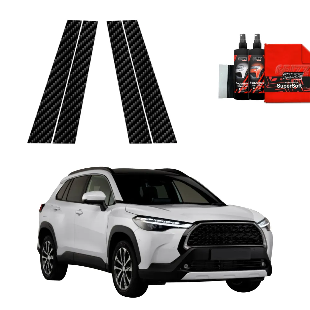 4in1 Kohlenstoff Schutzfolie für B-Säule - Toyota Corolla Cross (2022-2026)