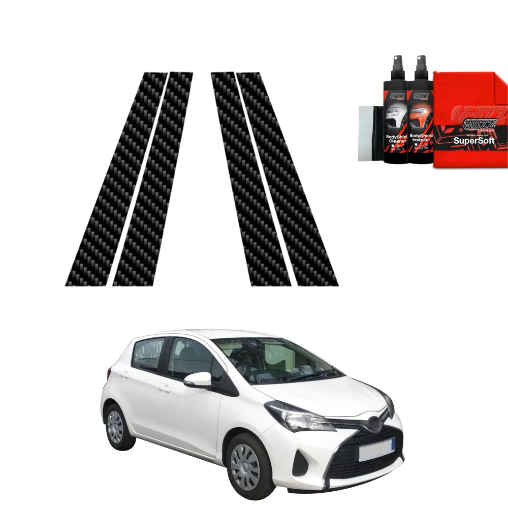 4in1 Kohlenstoff Schutzfolie für B-Säule - Toyota Yaris (2011-2016)