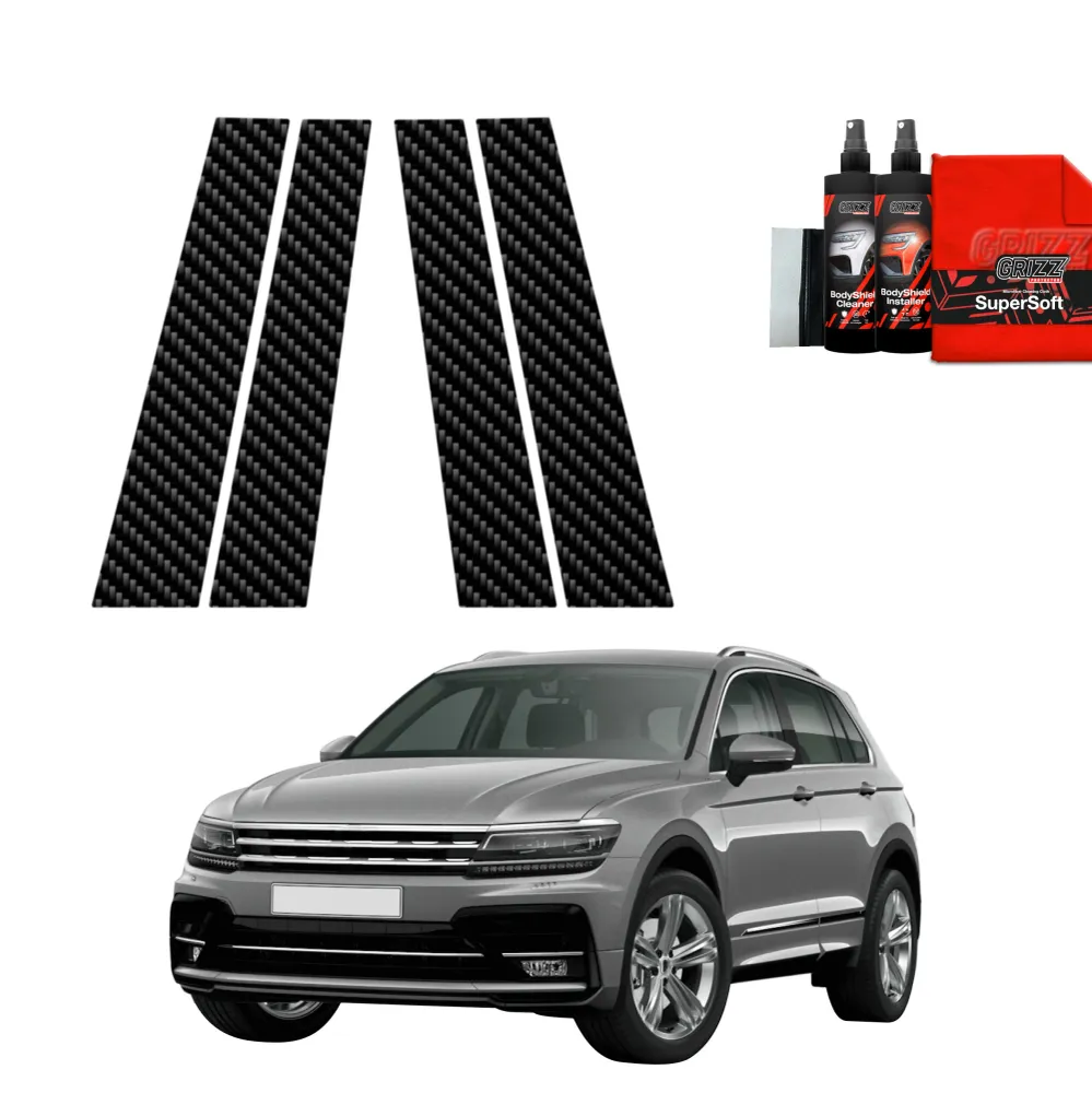 4in1 Kohlenstoff Schutzfolie für B-Säule - Volkswagen Tiguan 2 (2016-2020)