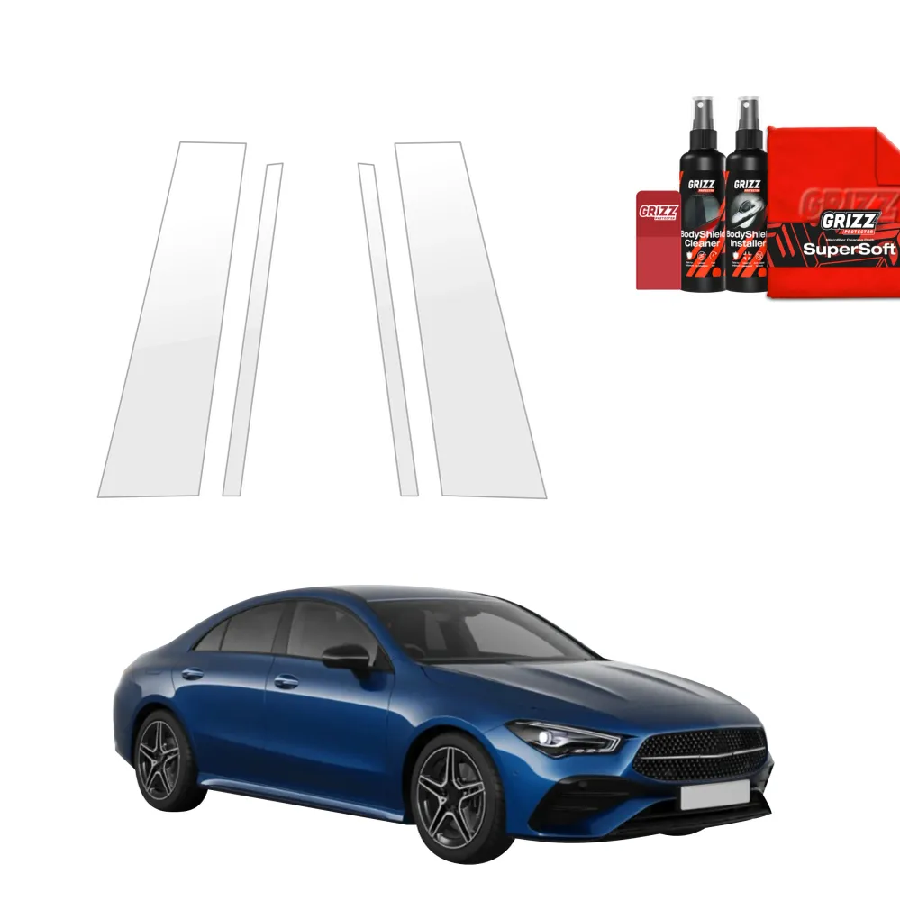 4in1 Schutzfolie für B-C-Säule - Mercedes CLA 200 (2025-2026)