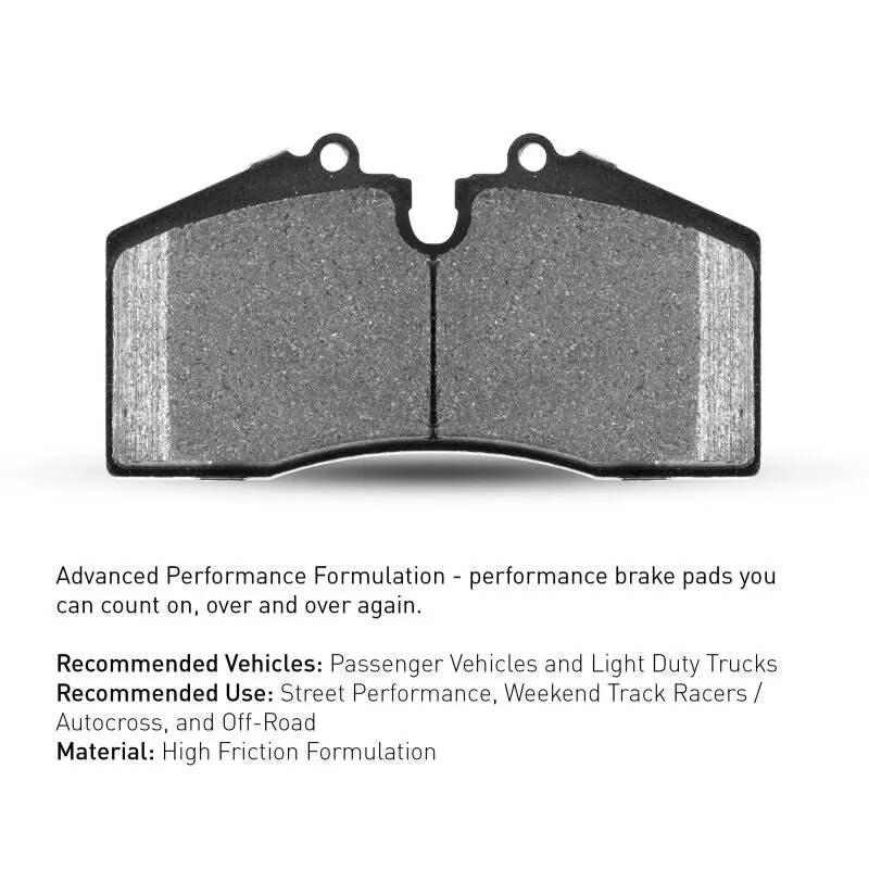 R1 97-13 Chevrolet Corvette Rear Performance Sport Pads & Hardware Kit