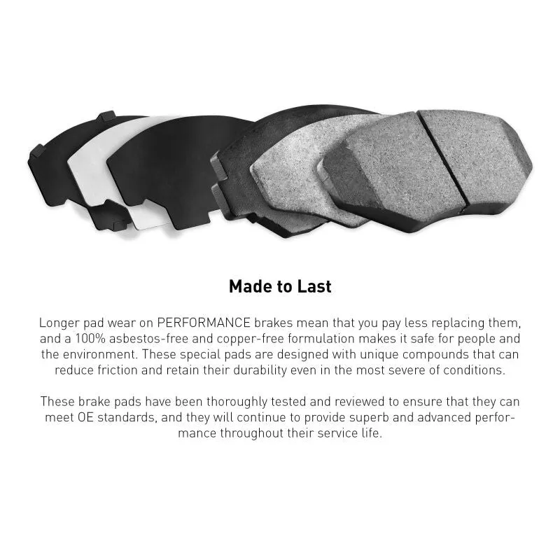 R1 97-13 Chevrolet Corvette Rear Performance Sport Pads & Hardware Kit