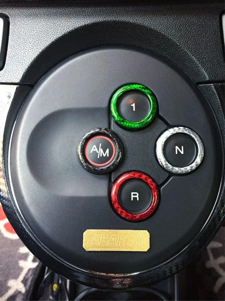 Abarth 500/595 Frame Caps Automatic Gear - Carbon Fibre