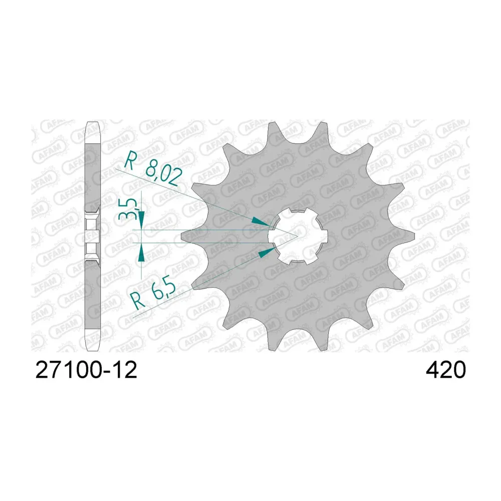 AFAM Ritzel 420, 12 Zähne