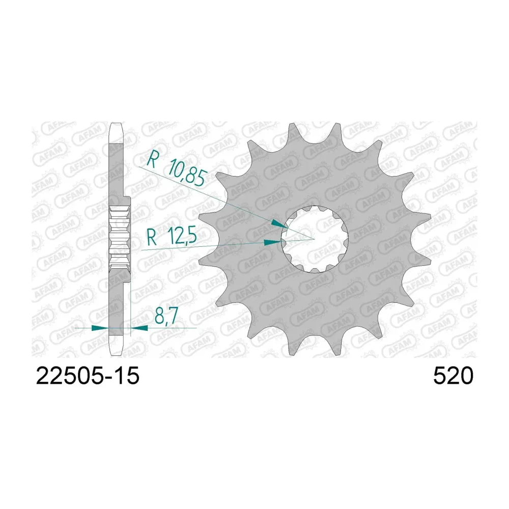 AFAM Ritzel 520, 15 Zähne