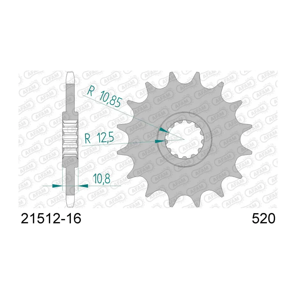 AFAM Ritzel 520, 16 Zähne, silent