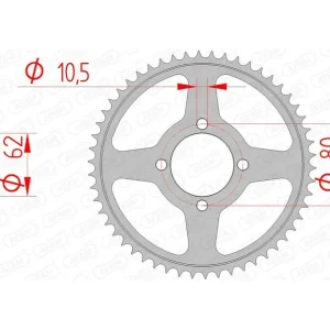 AFAM Standard Stahlritzel hinten 12224 - 428