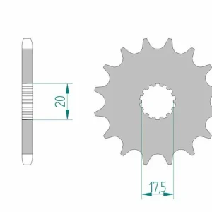 AFAM Standard Stahlritzel vorne 21202 - 428