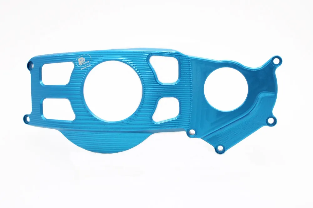 ALUMINIUM Motorschutz - set Suzuki GSX-R1000 (2017 - ), silbern, recht seite