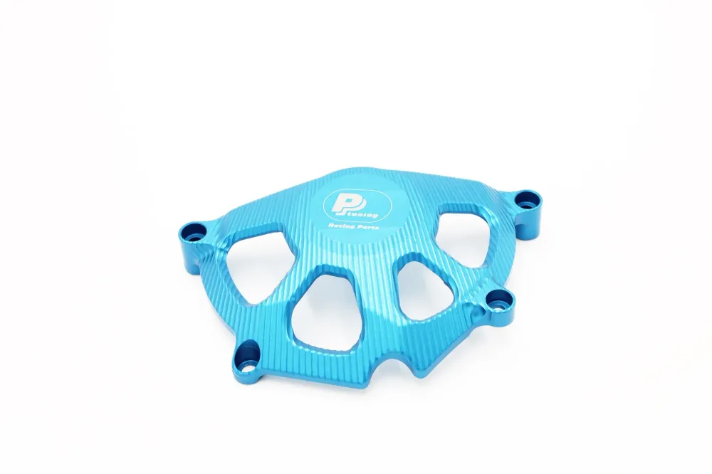ALUMINIUM Motorschutz - set Suzuki GSX-R1000 (2017 - ), blau, links seite