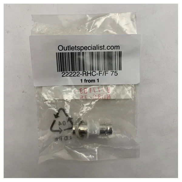 Amphenol RF 75 Ohm Buchse zu Buchsenadapter für maritime Koaxialkabelverbindungen - F/F 75