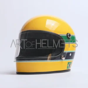 Ayrton Senna 1982 Formel Ford 2000 Helmreplika im Maßstab 1:1 Art of Helmets