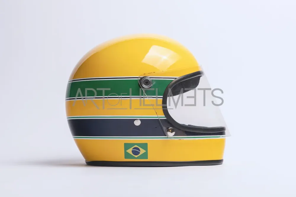 Ayrton Senna 1982 Formel Ford 2000 Helmreplika im Maßstab 1:1 Art of Helmets