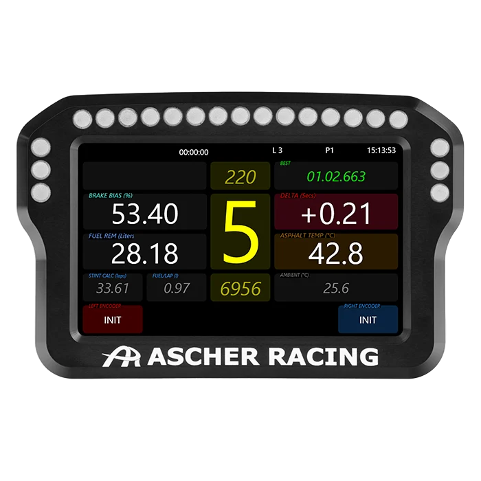 Ascher Racing Dashboard 4"