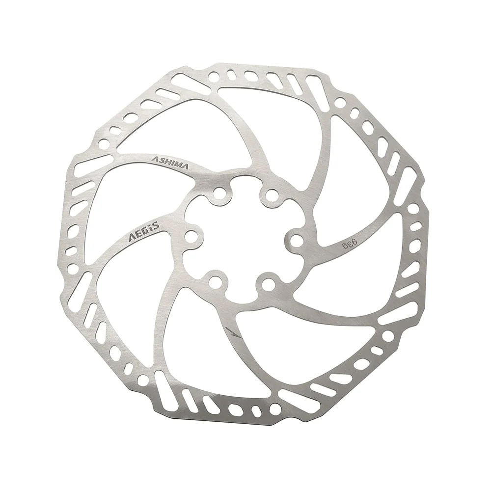 Bremsscheibe ARO-15 AEGIS 203mm x 151g Silber - 6-Loch Befestigung ASHIMA