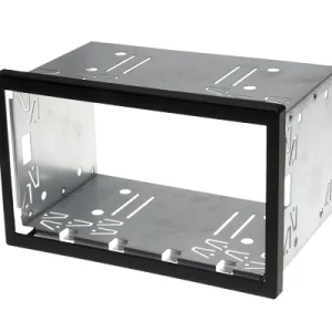 Auto Radio Blende Halterung Schacht Rahmen 110mm Doppel DIN ISO universal Metall