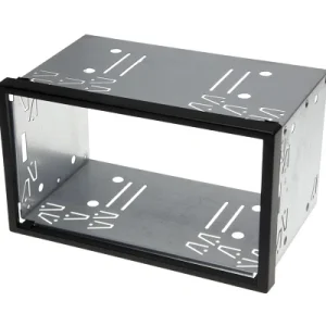 Auto Radio Blende Halterung Schacht Rahmen 100mm Doppel DIN ISO universal Metall