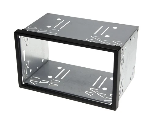 Auto Radio Blende Halterung Schacht Rahmen 100mm Doppel DIN ISO universal Metall