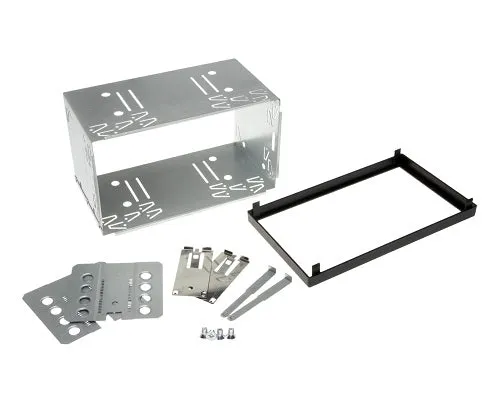 Auto Radio Blende Halterung Schacht Rahmen 100mm Doppel DIN ISO universal Metall
