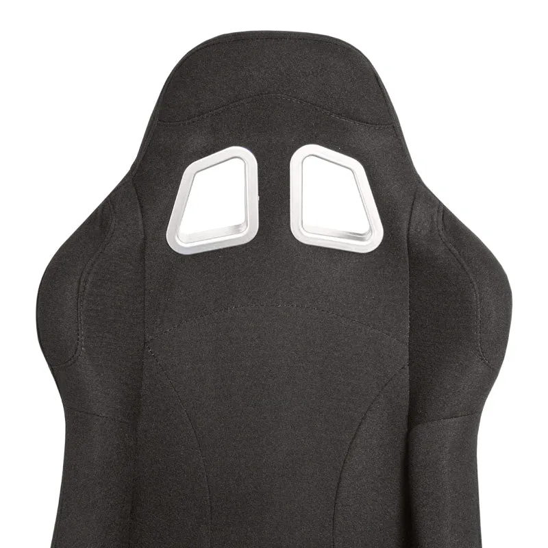 AutoStyle, Sportsitze BH - Schwarz - Feste Rückenlehne - inkl. Laufschienen, Textil