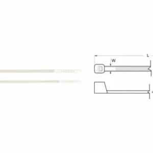 BIHR Nylonschellen 2,5 x 100 mm weiss 100 Stück