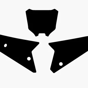 BLACKBIRD Aufkleber-Set Schwarz Honda CRF450