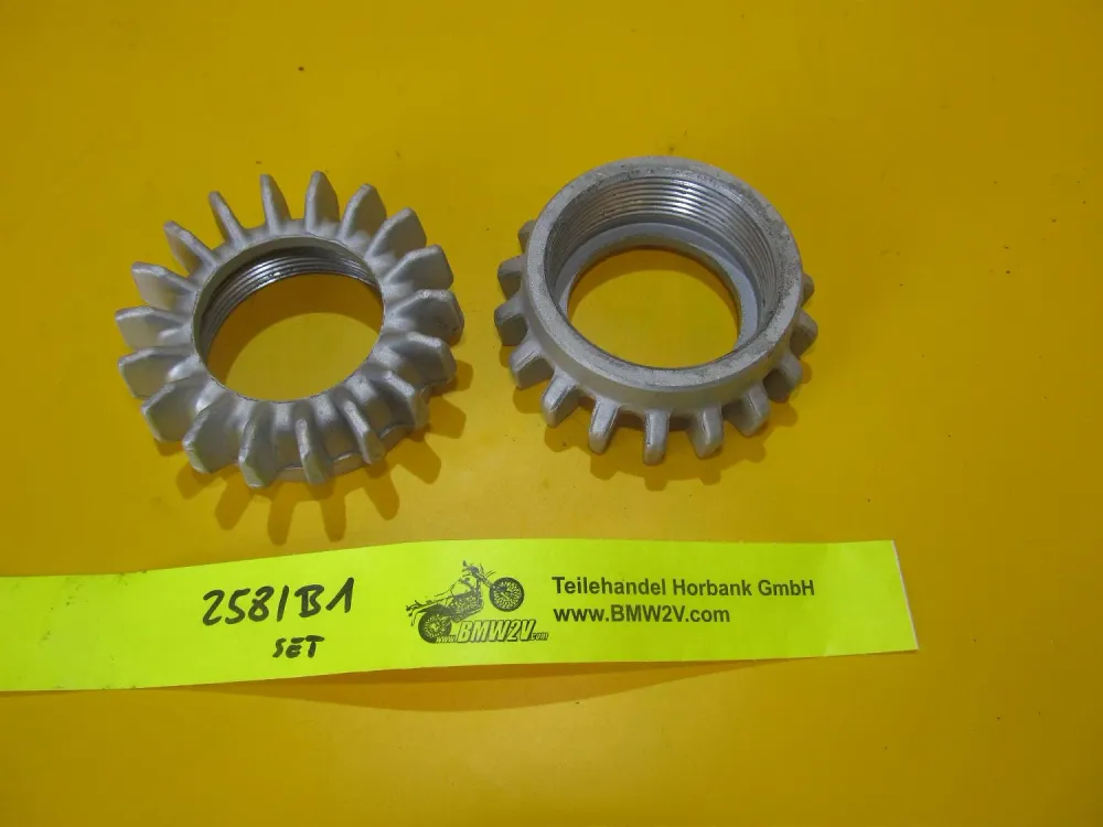 BMW R80 R100 R RT RS GS 52mm Auspuffmuttern Sternmuttern Exhaust star nut