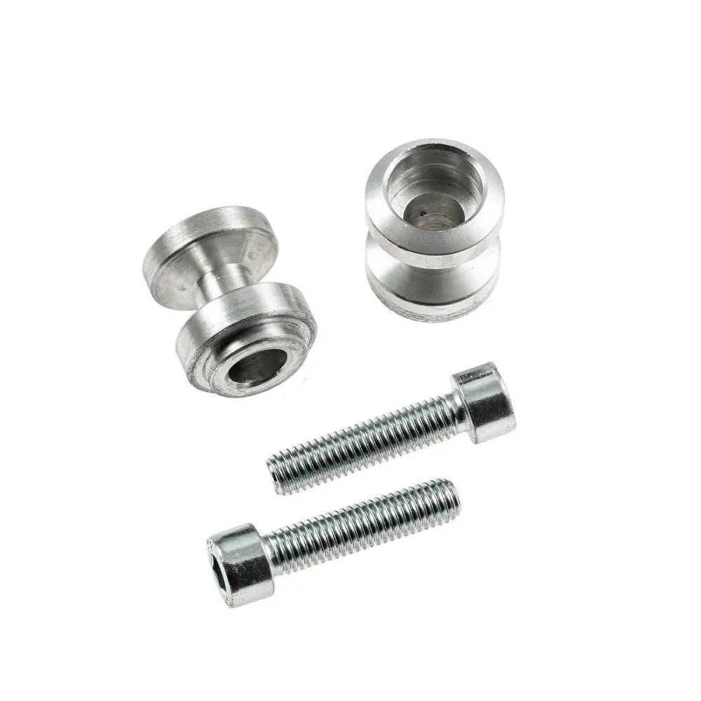 Bobbins Racingadapter Ständeraufnahme für Montageständer M10 x 1,25 silber