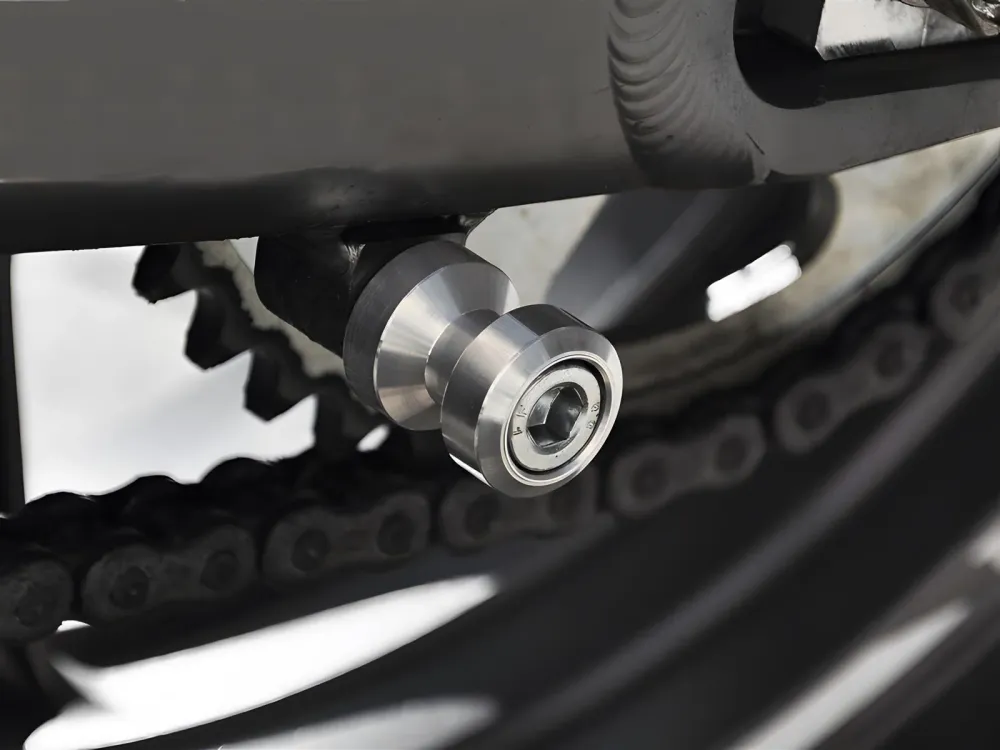 Bobbins Racingadapter Ständeraufnahme für Montageständer M10 x 1,25 silber