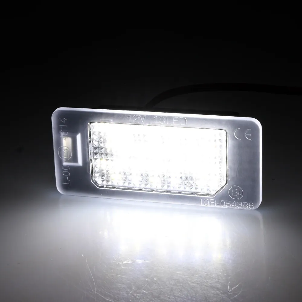 BRANDT AUTOMOTIVE Kennzeichenleuchten + Kabel 6000K LED + Widerstand kompatibel mit AUDI A5 RS5 S5 8T 8F TT RS TTS 8J A1 8...