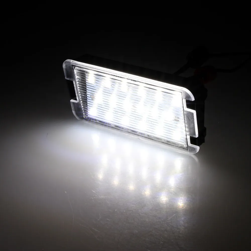 BRANDT Kennzeichenleuchten + Kabel LED kompatibel mit Seat Altea I 5P Arosa I 6H Cordoba I II 6K 6L2 Ibiza II 97-02 Ibiza...