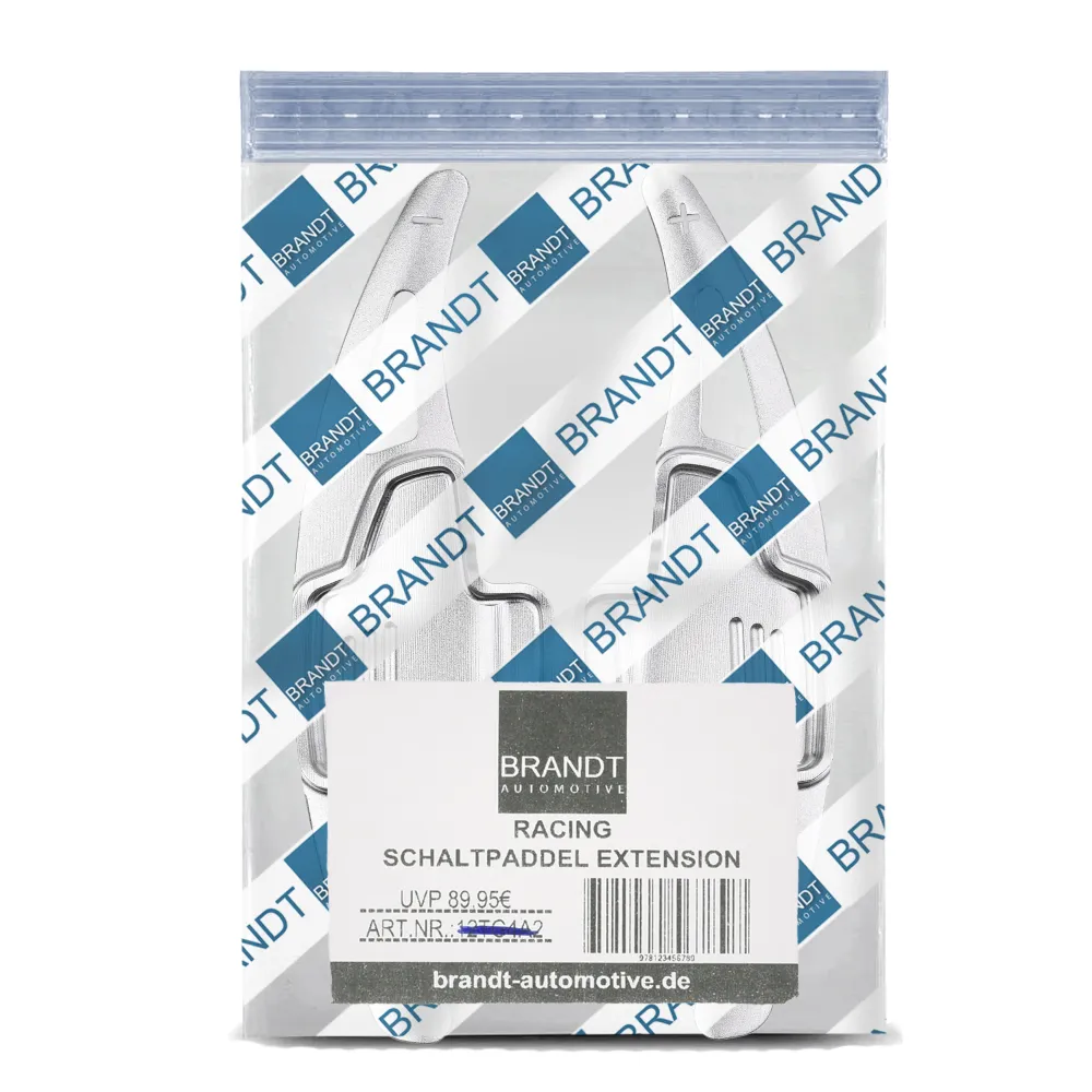 BRANDT Schaltwippen ALU SILBER kompatibel mit FORD FOCUS III IV 15-26 EcoSport 15-22 Schaltpaddel Paddel Aufsatz Drucktast...