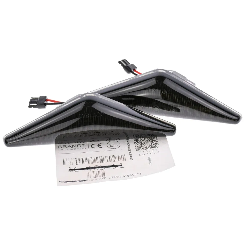 BRANDT Seitenblinker Set LED Kotflügel Blinker + Kabel Schwarz passend für Focus I C170 Limousine Turnier Mondeo III B5Y B...