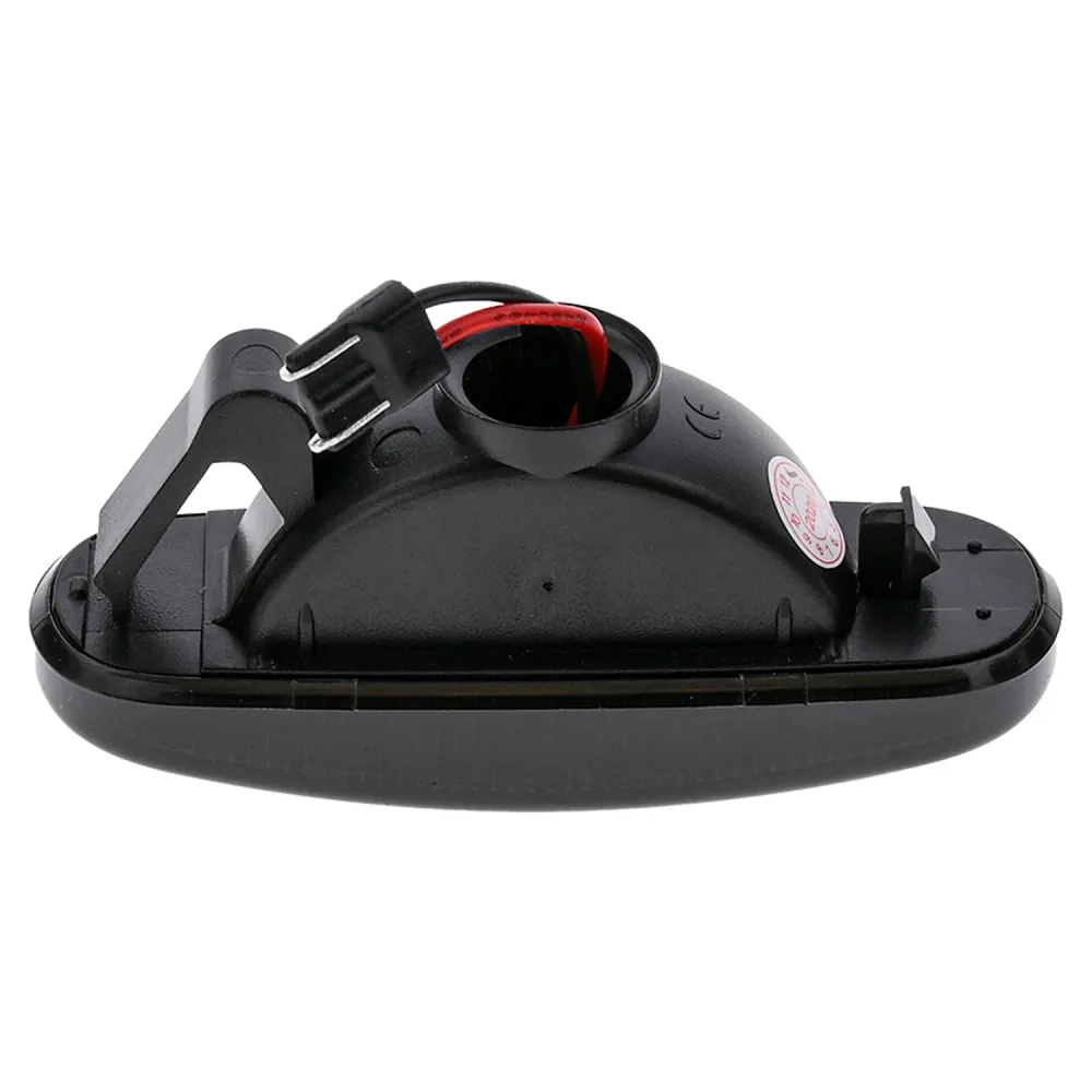 BRANDT Seitenblinker Set LED Kotflügel Blinker + Kabel Schwarz passend für Citroen Nemo I Peugeot Bipper Tepee I Lancia Mu...