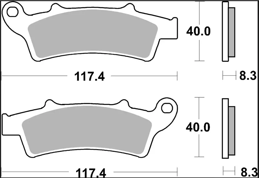 Keramikbremsbelag für Aprilia, Kymco, Malaguti, Piaggio BREMBO