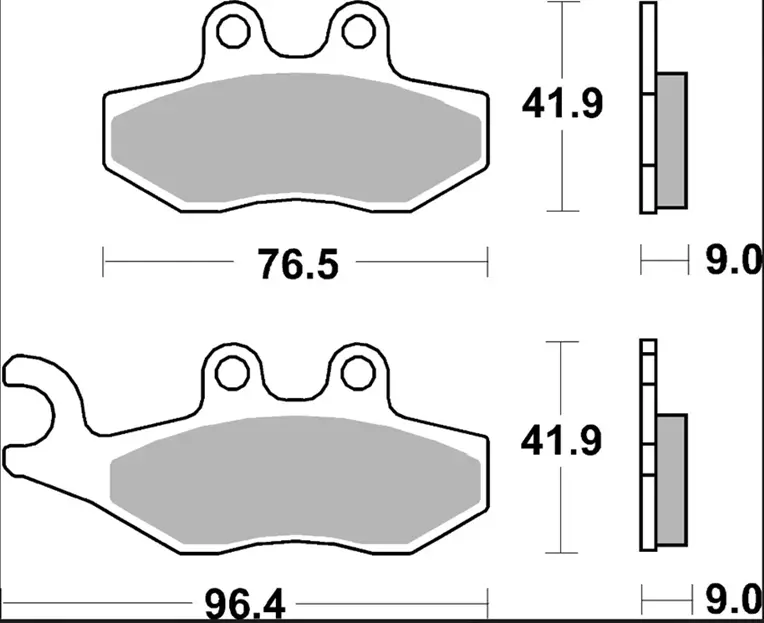 Keramikbremsbeläge für Aprilia, Derbi, Gilera, Peugeot, Piaggio, Vespa BREMBO