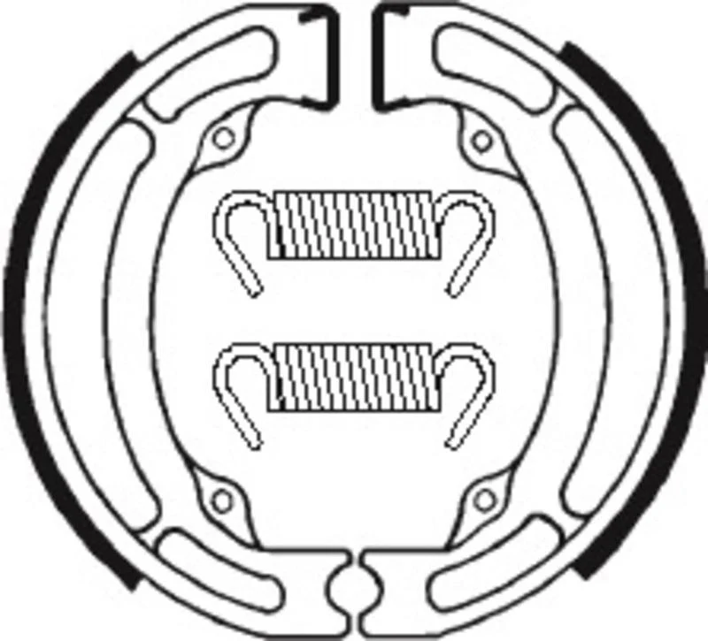Bremsbacken Organisch BA017 passend für SUZUKI DS 80 1978-1999