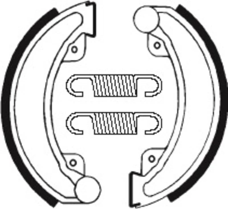 Bremsbacken Organisch BA030 passend für Honda XR 250 R 1981-1983