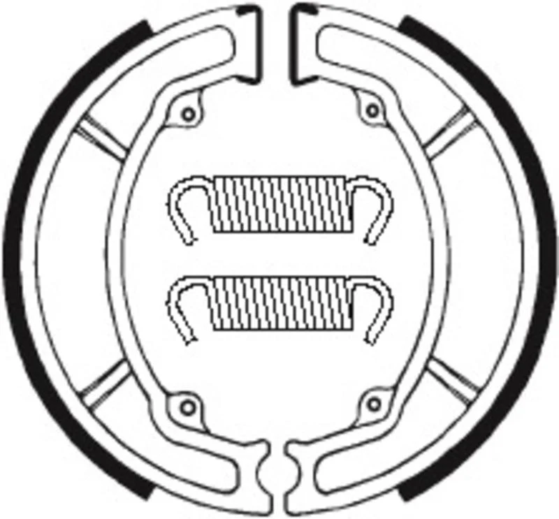 Bremsbacken Organisch BA034 passend für Yamaha CRYPTON 135 2007-2014