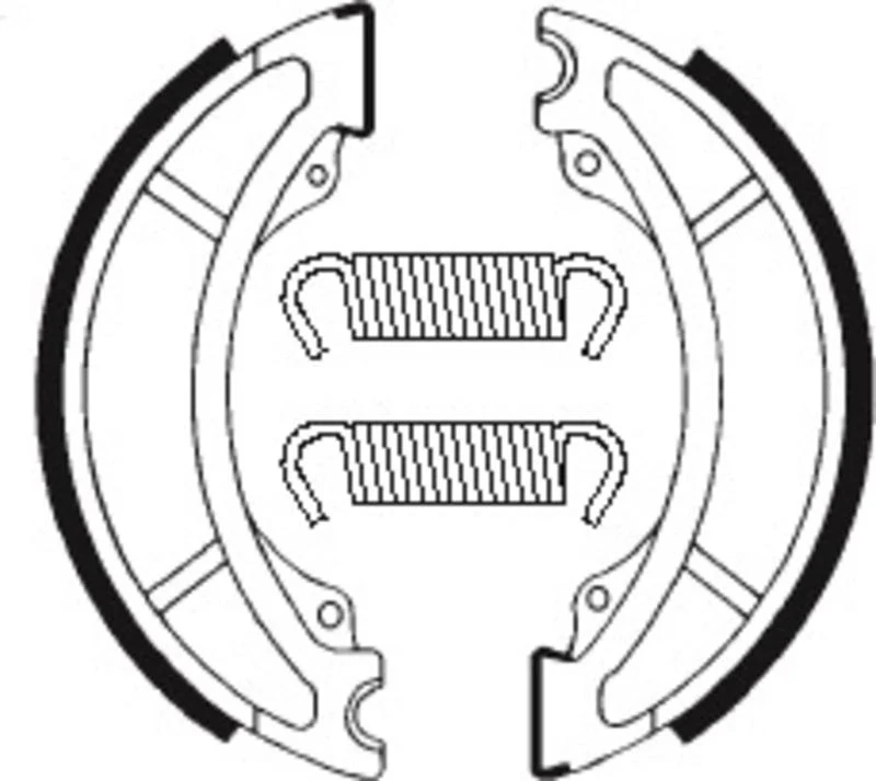 Bremsbacken Organisch BA036 passend für Yamaha IT 465 1981-1982
