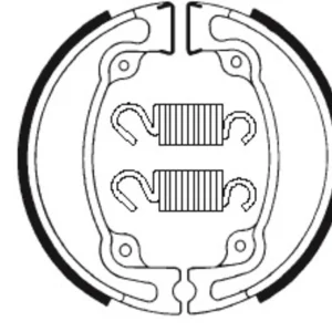Bremsbacken Organisch BA042 passend für Honda CR 250 R 1983-1985