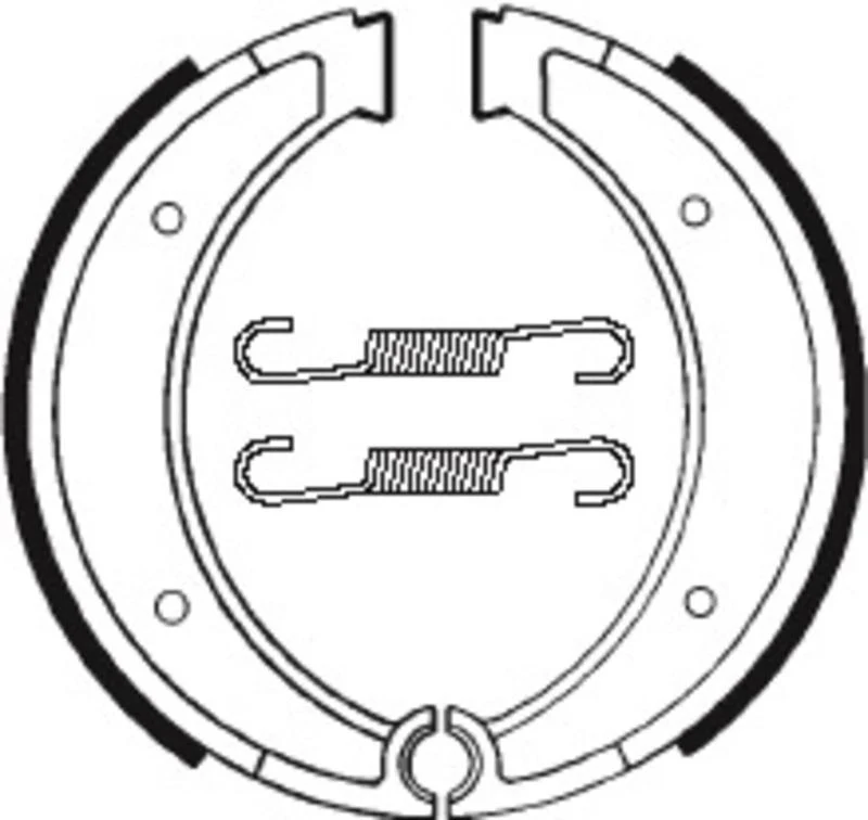 Bremsbacken Organisch BA116 passend für Husqvarna WRX 400 1985-1985