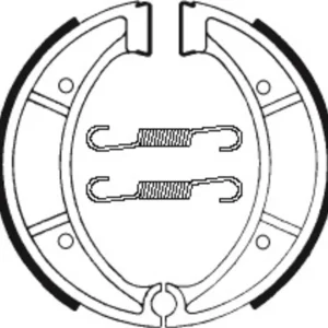 Bremsbacken Organisch BA117 passend für Husqvarna CR 240 1978-1986